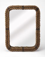 Homeroots - 25" Brown Framed Accent Mirror - Image 2