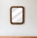 Homeroots - 25" Brown Framed Accent Mirror