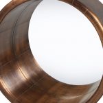 Homeroots - 21" Copper Round Metal Framed Accent Mirror - Image 5