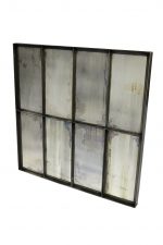 Homeroots - 40" Black Square Metal Framed Accent Mirror - Image 3