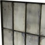 Homeroots - 40" Black Square Metal Framed Accent Mirror - Image 4