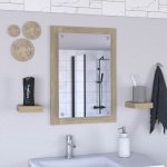 Homeroots - 28" Wood Framed Bathroom Vanity Mirror - Image 5