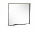 Homeroots - 34" Gray Faux Concrete Framed Accent Mirror - Image 3