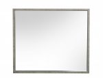Homeroots - 34" Gray Faux Concrete Framed Accent Mirror - Image 4