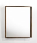 Homeroots - 40" Brown Wood Framed Accent Mirror