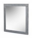 Homeroots - 35" Gray Wood Framed Accent Mirror