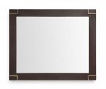 Homeroots - 33" Brown and Gold Wood Framed Accent Mirror - Image 2
