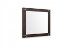 Homeroots - 33" Brown and Gold Wood Framed Accent Mirror - Image 4