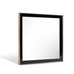 Homeroots - 39" Rose Gold and Black Wood and Metal Framed Accent Mirror - Image 3