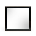Homeroots - 39" Rose Gold and Black Wood and Metal Framed Accent Mirror - Image 2