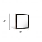 Homeroots - 39" Rose Gold and Black Wood and Metal Framed Accent Mirror - Image 5