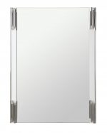 Homeroots - 43" White Steel Framed Accent Mirror - Image 3