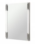 Homeroots - 43" White Steel Framed Accent Mirror