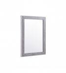 Homeroots - 40" Gray and Silver Wood and Metal Framed Accent Mirror