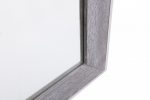 Homeroots - 40" Gray and Silver Wood and Metal Framed Accent Mirror - Image 5