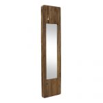Homeroots - 40" Brown Wood Framed Accent Mirror - Image 2