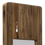 Homeroots - 40" Brown Wood Framed Accent Mirror - Image 4