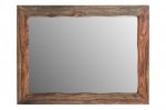 Homeroots - 44" Dark Brown Solid Wood Framed Accent Mirror - Image 2