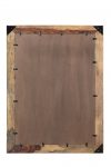 Homeroots - 44" Dark Brown Solid Wood Framed Accent Mirror
