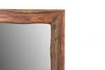 Homeroots - 44" Dark Brown Solid Wood Framed Accent Mirror - Image 4