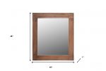 Homeroots - 46" Brown Dresser Solid Wood Mirror - Image 5