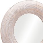 Homeroots - 32" Beige Round Framed Accent Mirror - Image 6