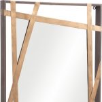 Homeroots - 32" Gold And Black Steel Framed Accent Mirror - Image 7