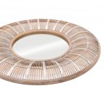Homeroots - 32" Brown Round Accent Mirror - Image 4