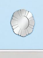 Homeroots - 33" Clear Abstract Unframed Accent Mirror