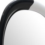Homeroots - 31" Black And White Steel Oval Geometric Framed Accent Mirror - Image 5