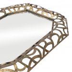 Homeroots - 35" Bronze Octagonal Steel Framed Accent Mirror - Image 6