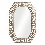Homeroots - 35" Bronze Octagonal Steel Framed Accent Mirror - Image 5