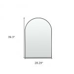 Homeroots - 39" Black Arch Metal Framed Bathroom Vanity Mirror - Image 9