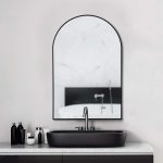 Homeroots - 39" Black Arch Metal Framed Bathroom Vanity Mirror - Image 6
