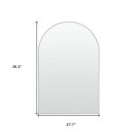 Homeroots - 39" Silver Arch Metal Framed Bathroom Vanity Mirror - Image 9