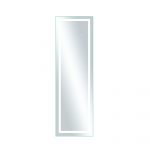 Homeroots - 63" White Lighted Metal Framed Bathroom Vanity Mirror