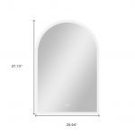 Homeroots - 38" Clear Arch Unframed LED Lighted Bathroom Vanity Mirror - Image 8