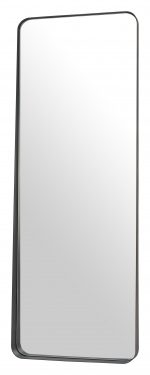 Homeroots - 66" Black Steel Framed Full Length Mirror