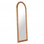 Homeroots - 66" Natural Solid Wood Arch Framed Full Length Mirror - Image 3