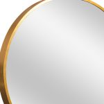 Homeroots - 20" Gold Round Aluminum Framed Bathroom Vanity Mirror - Image 4