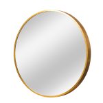 Homeroots - 20" Gold Round Aluminum Framed Bathroom Vanity Mirror - Image 3