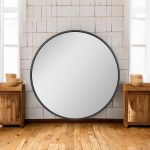 Homeroots - 24" Black Round Metal Framed Mirror Set - Image 2