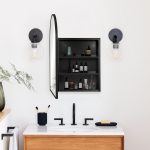 Homeroots - 24" Black Arch Metal Framed Mirror Set - Image 7