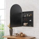 Homeroots - 24" Black Arch Metal Framed Mirror Set - Image 5