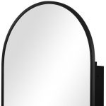 Homeroots - 24" Black Arch Metal Framed Mirror Set - Image 4