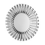 Homeroots - 32" Silver Sunburst Unframed Accent Mirror - Image 2