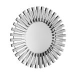 Homeroots - 32" Silver Sunburst Unframed Accent Mirror - Image 3