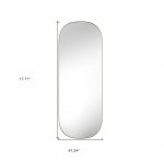 Homeroots - 47" Gold Oval Framed Full Length Hanging Mirror - Image 5