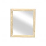 Homeroots - 20" Natural Solid Wood Accent Mirror - Image 2