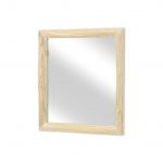 Homeroots - 20" Natural Solid Wood Accent Mirror - Image 4